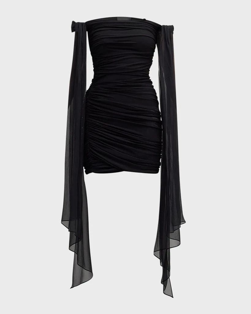 Givenchy Off-The-Shoulder Draped Mini Dress - Dresses & Skirts - Free  Shipping - BeyondStyle