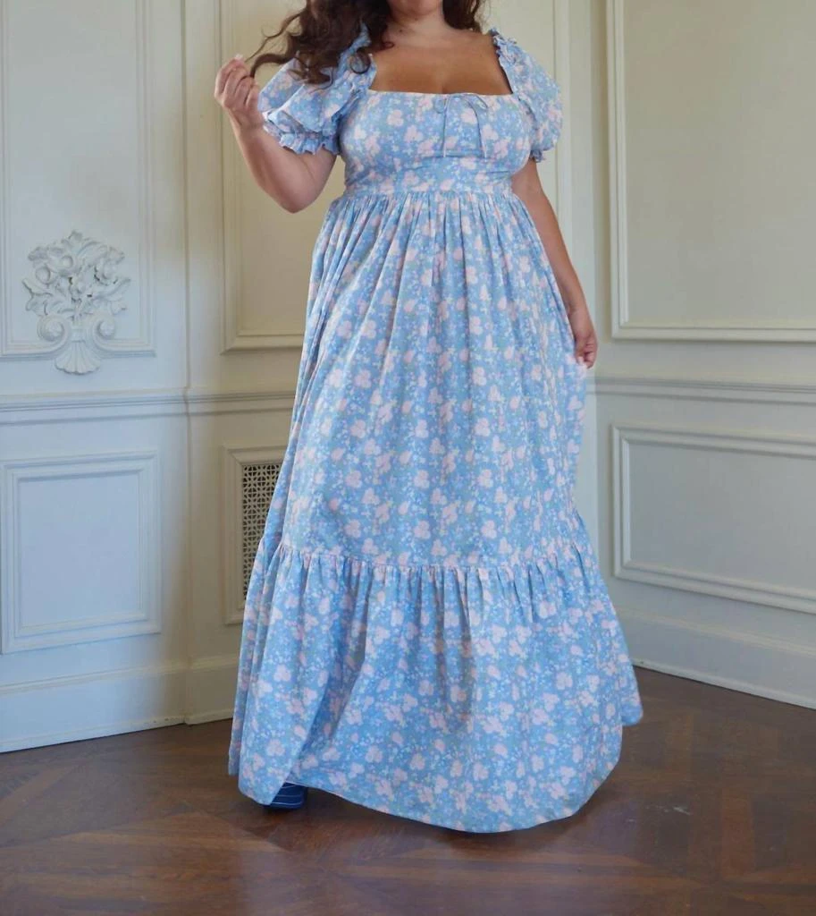 Selkie - Terrace Maxi Dress  On Sale Now with Up to 8% Off | Discover  Exclusive Deals & Savings at BeyondStyle  Authentic Selkie women > dresses  > maxi|selkie-terrace-maxi-dress-picnic|blue|clothing|cotton|dresses|floral|maxi|women  with Limited-Time