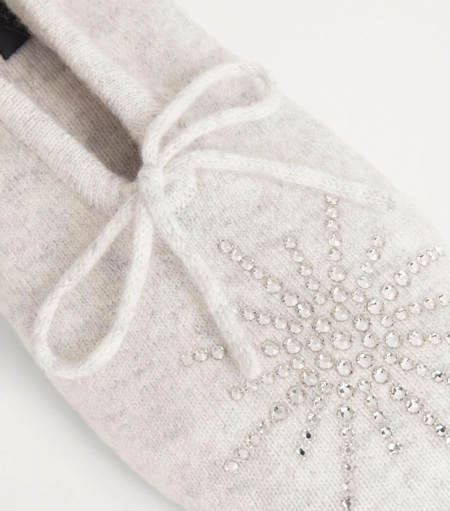 William Sharp Cashmere Crystal-Embellished Dolly Slippers 8