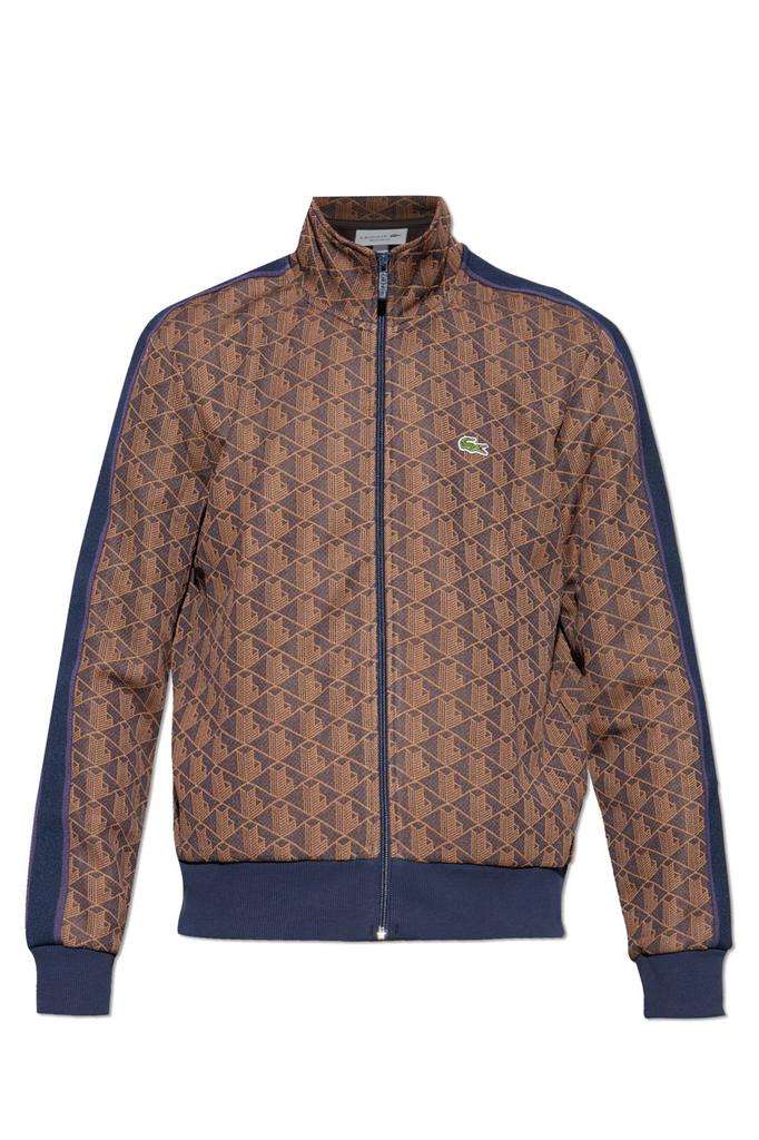 LACOSTE ジオメトリックパターン ジャケット US S Shop Men's Zip-Front Geo Pattern Jacket on Sale at