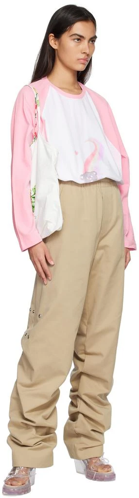We11done White & Pink Teddy Bear Long Sleeve T-Shirt 4