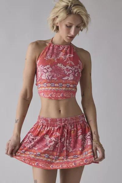 BDG BDG Marcy Halter Tie-Back Crop Top & Mini Skirt Set