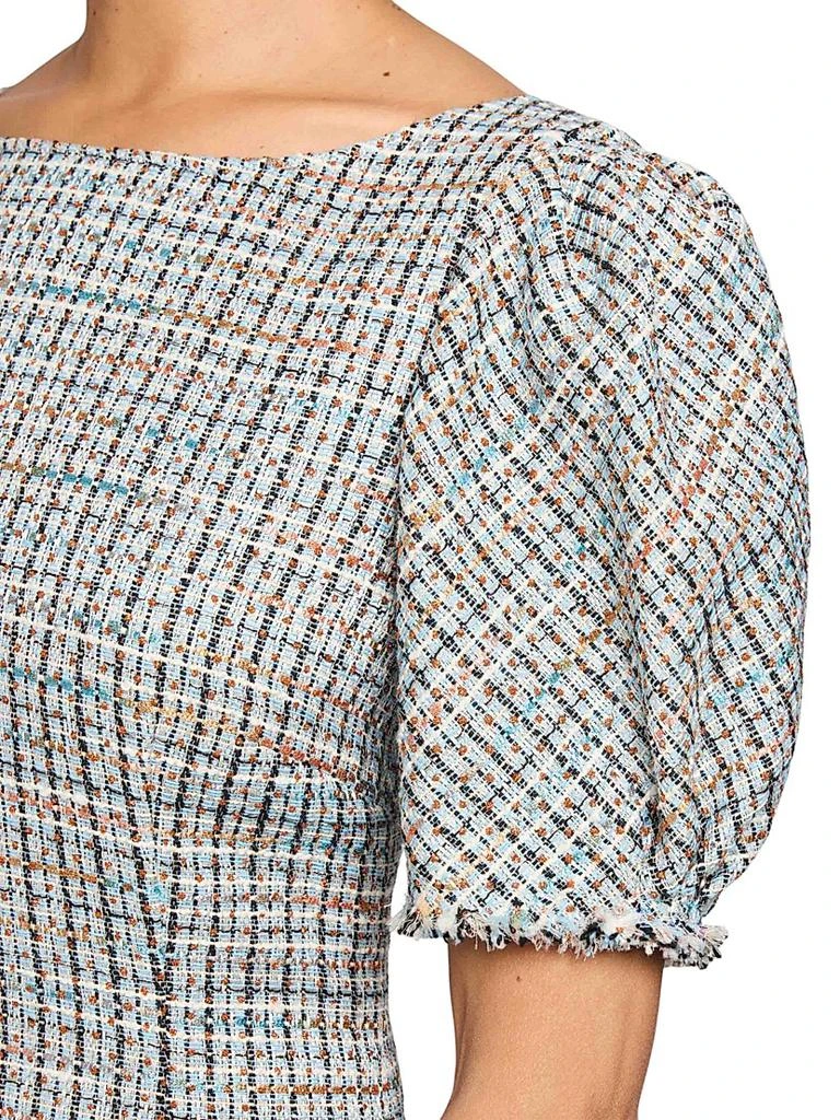 Santorelli Puff Sleeve Shift Minidress 5