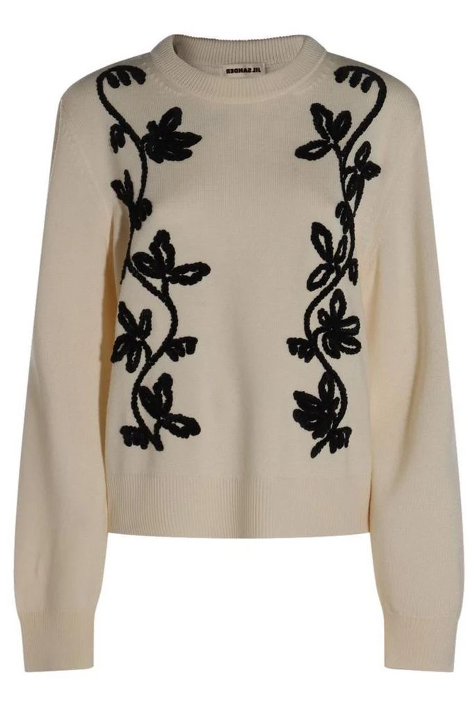 Jil Sander Floral Embroidered Jumper