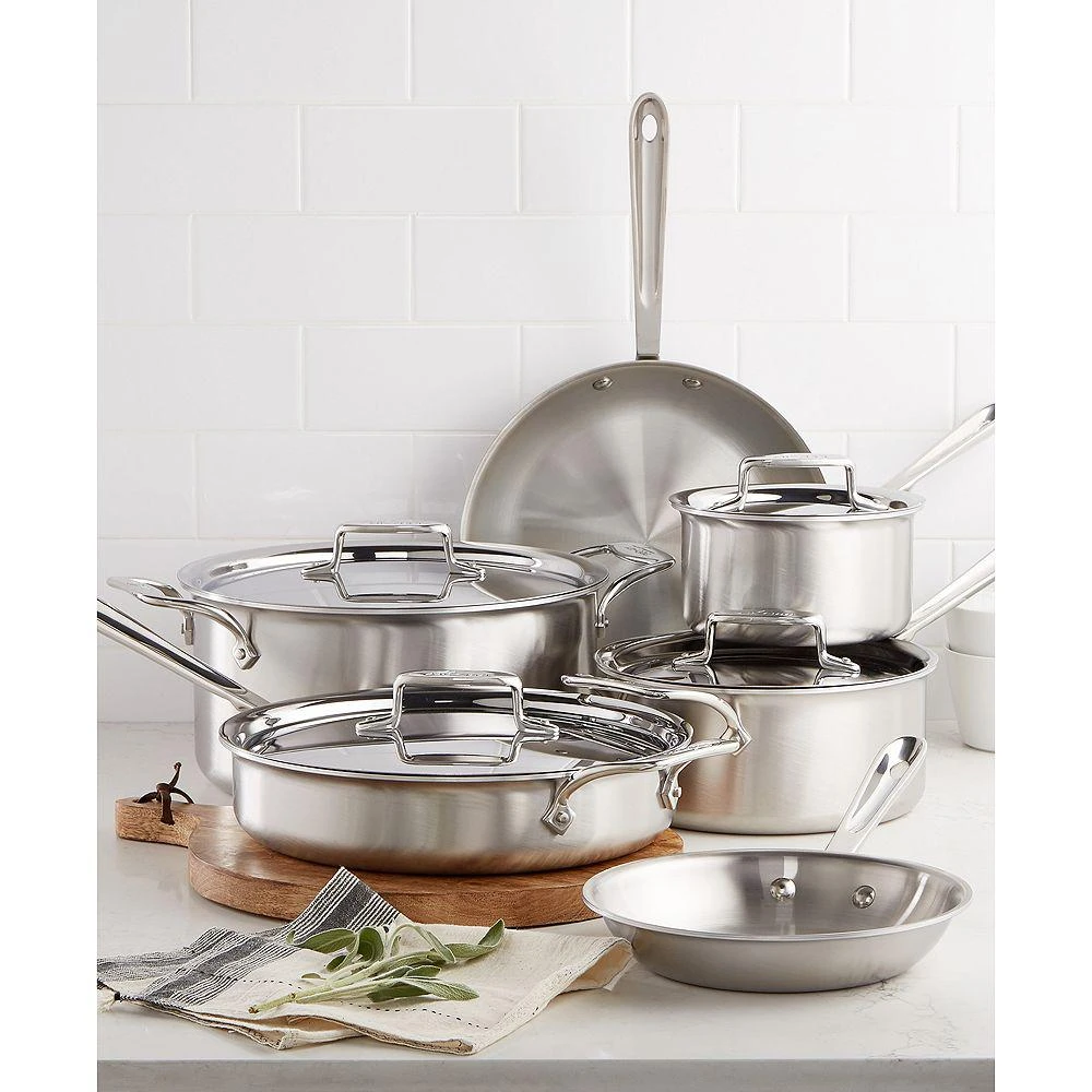 All-Clad D5 Stainless Brushed 5-Ply Bonded 10-Piece Cookware Set 1