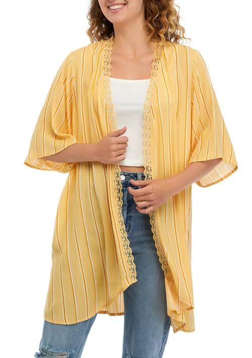 TRUE CRAFT Craft Open Front Kimono 1