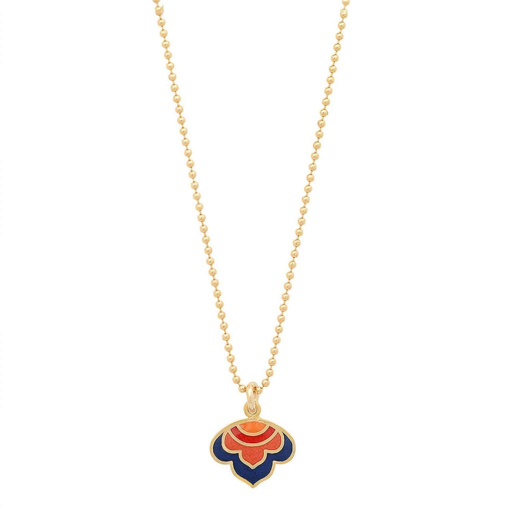 Jessica Elliot Jessica Elliot - Women
s Enameled Lotus Pendant Necklace