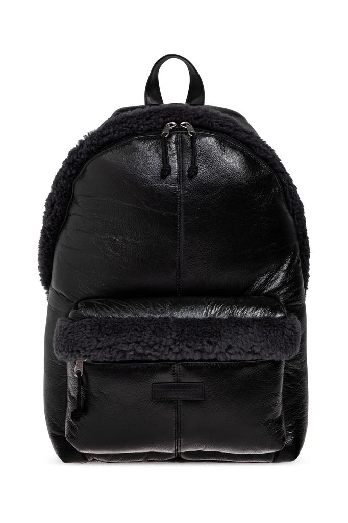 Balenciaga Editor Stained Logo Print Backpack Shop Balenciaga Editor Logo Printed Backpack on Sale at  main image 3