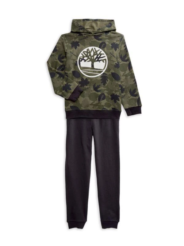 Timberland Boy's 2-Piece Logo Hoodie & Joggers Set 1