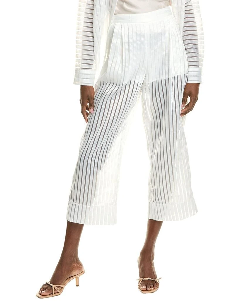 BCBG Sheer Stripe Pant 1