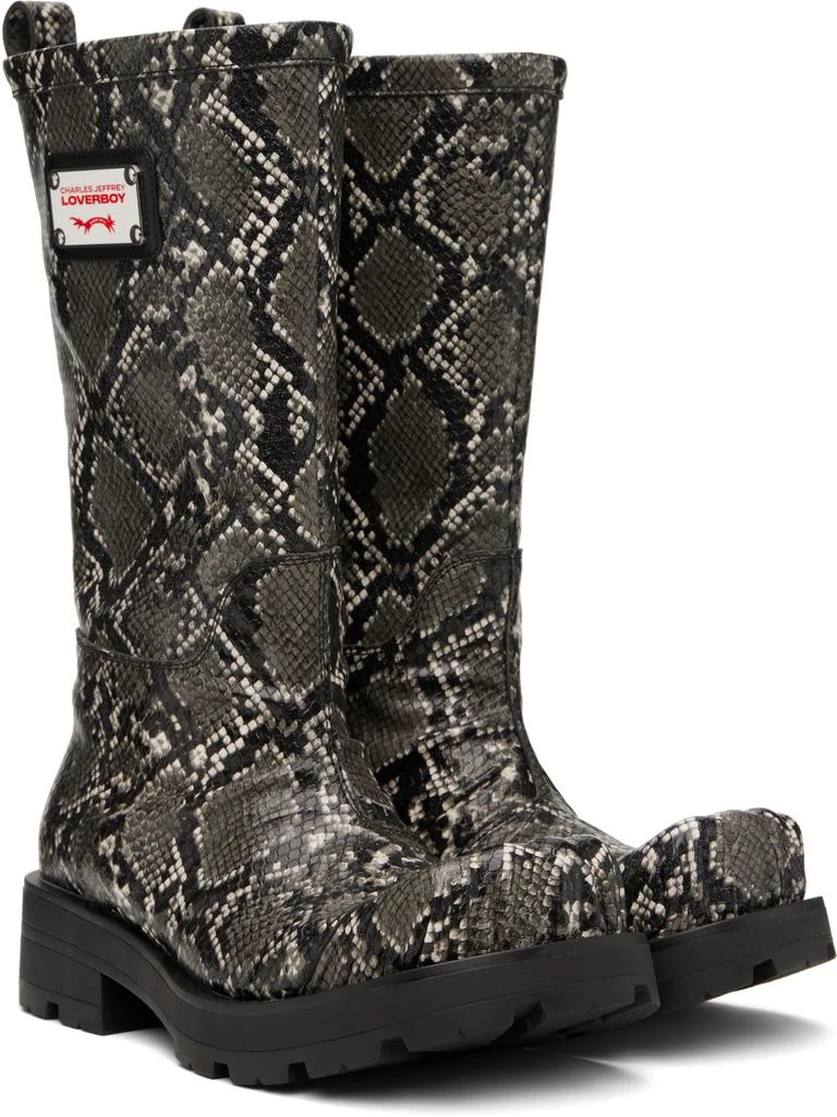 Charles Jeffrey Loverboy Gray Sheathed Moggies Boots 4