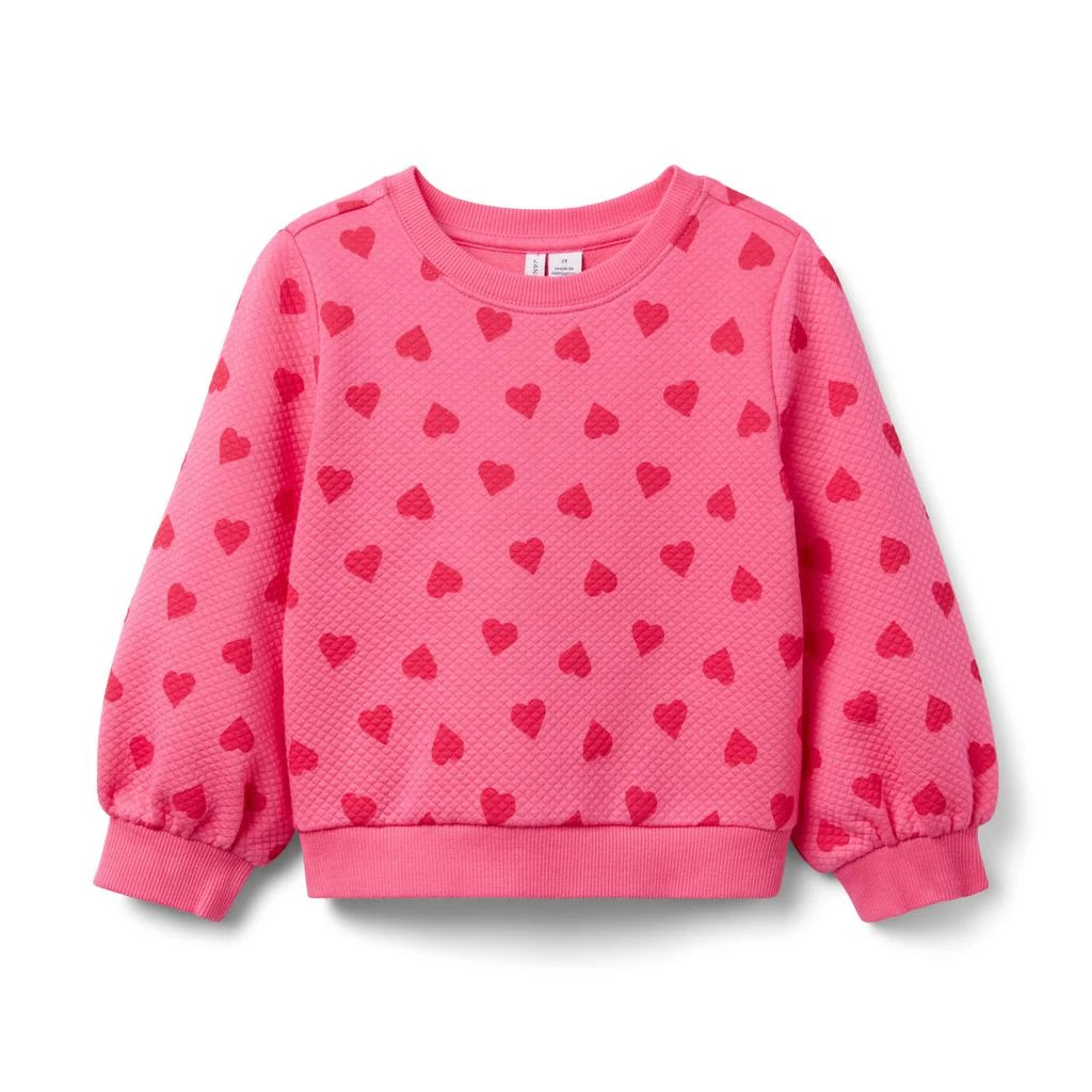 Janie and Jack Heart Embossed Pullover (Toddler/Little Kid/Big Kid) 1