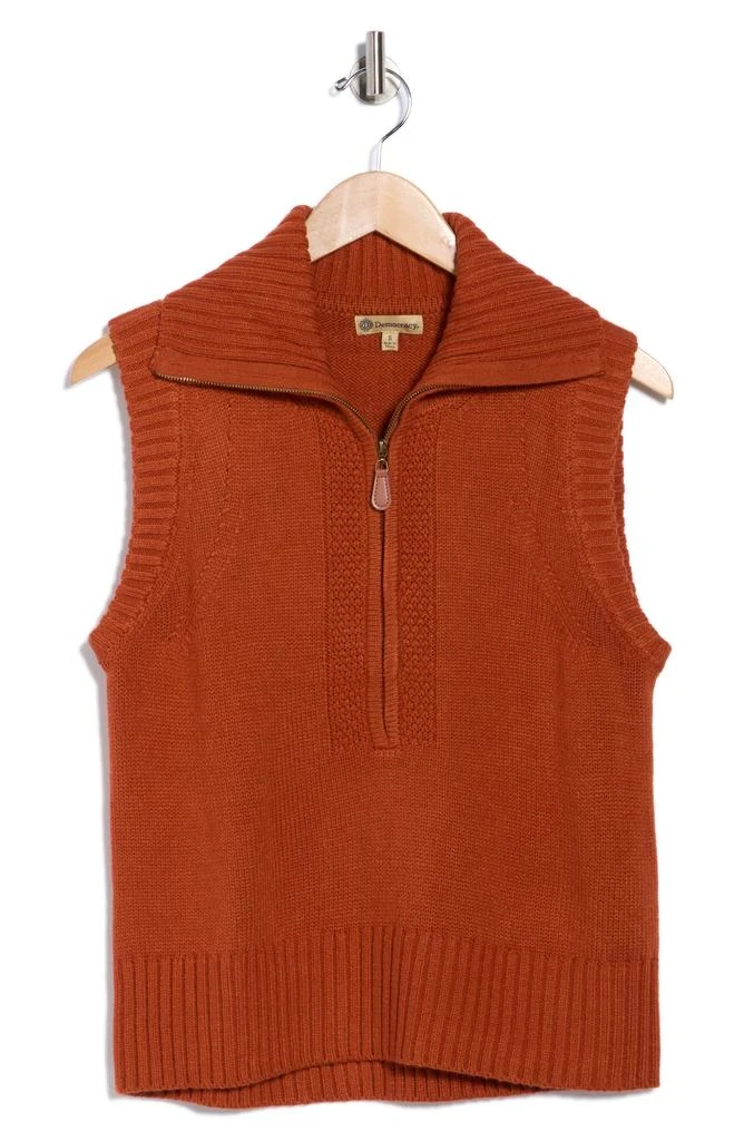 Democracy Half Zip Sweater Vest 3
