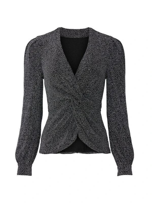 Jonathan Simkhai Glitter Twist Front Top 4