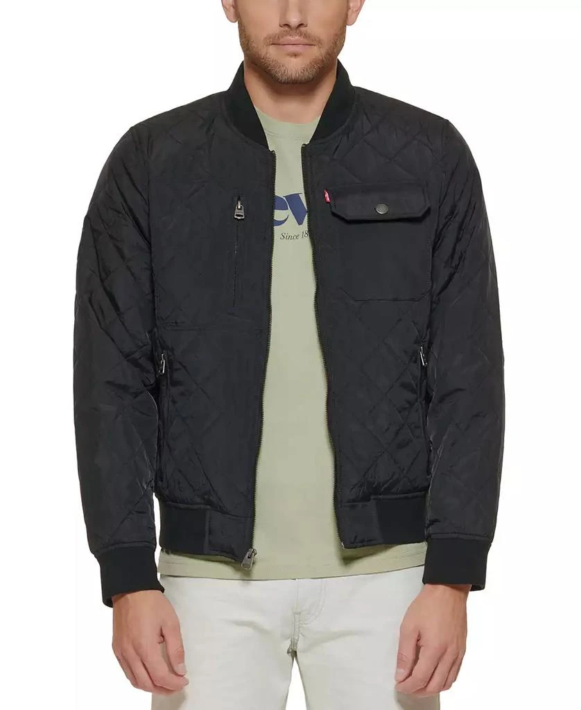 Levi's Men's Regular-Fit Diamond-Quilted Bomber Jacket 1