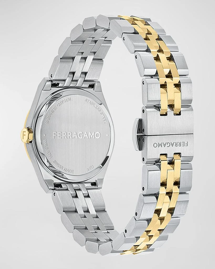 Salvatore Ferragamo 28mm Vega New Watch with Green Dial, Two Tone 3