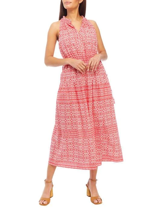 Anne Klein Klein Womens Tier Skirt And Drawstring Halter Dress 1