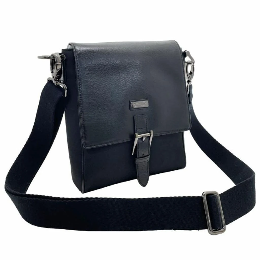 Burberry Nylon Leather Shoulder Bag (Pre-Owned)