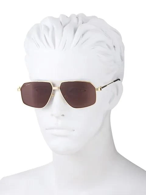 Cartier Core Range 61MM Pilot Sunglasses 4