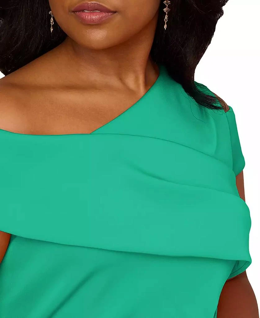 Plus Size Asymmetrical Draped Gown  On Sale Now with Up to 31% Off |  Discover Exclusive Deals & Savings at BeyondStyle  Authentic Adrianna  Papell dress|women's fashion|dresses with Limited-Time Discounts, Free