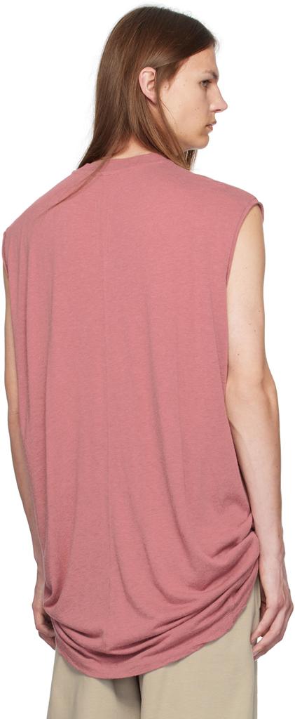 【関税込み】Rick Owens ピンク Splintered Tarp Tシャツ Rick Owensのピンク Splintered Tarp Tシャツがセール中