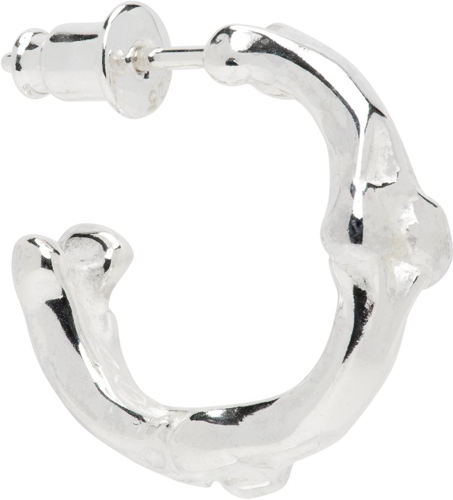 TAKAHIROMIYASHITA TheSoloist. Silver Bone Shaped M Single Earring