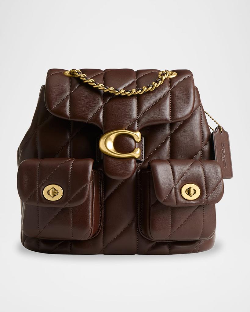 Coach Tabby Quilted Leather Chain Backpack