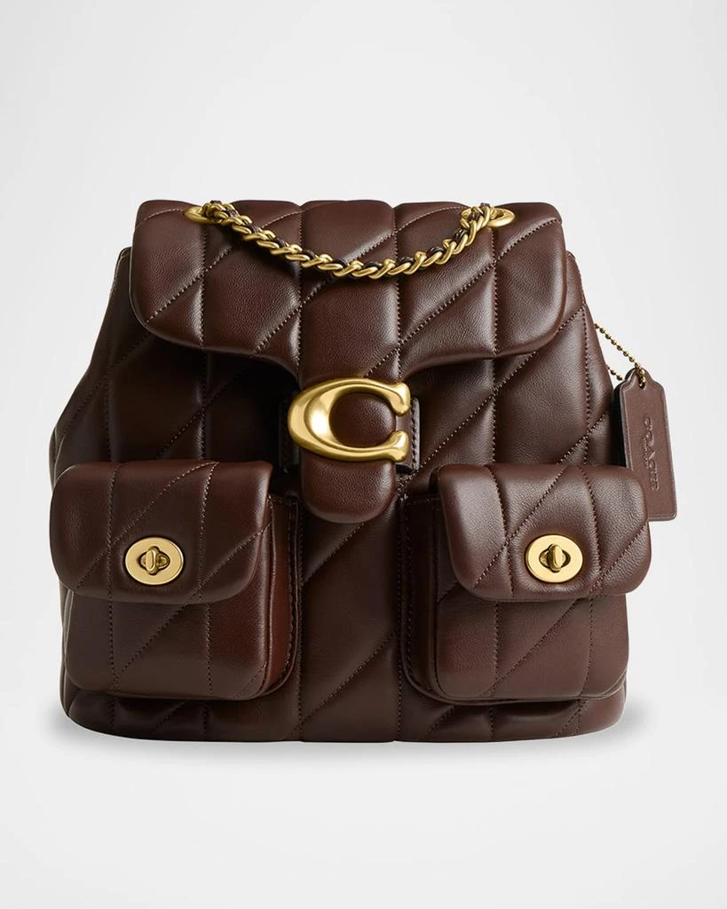 Coach Tabby Quilted Leather Chain Backpack 1