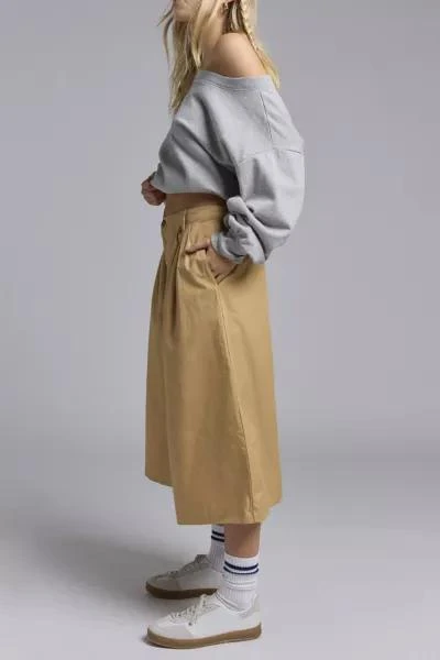 BDG BDG Kari Twill Cropped Culotte Pant 4