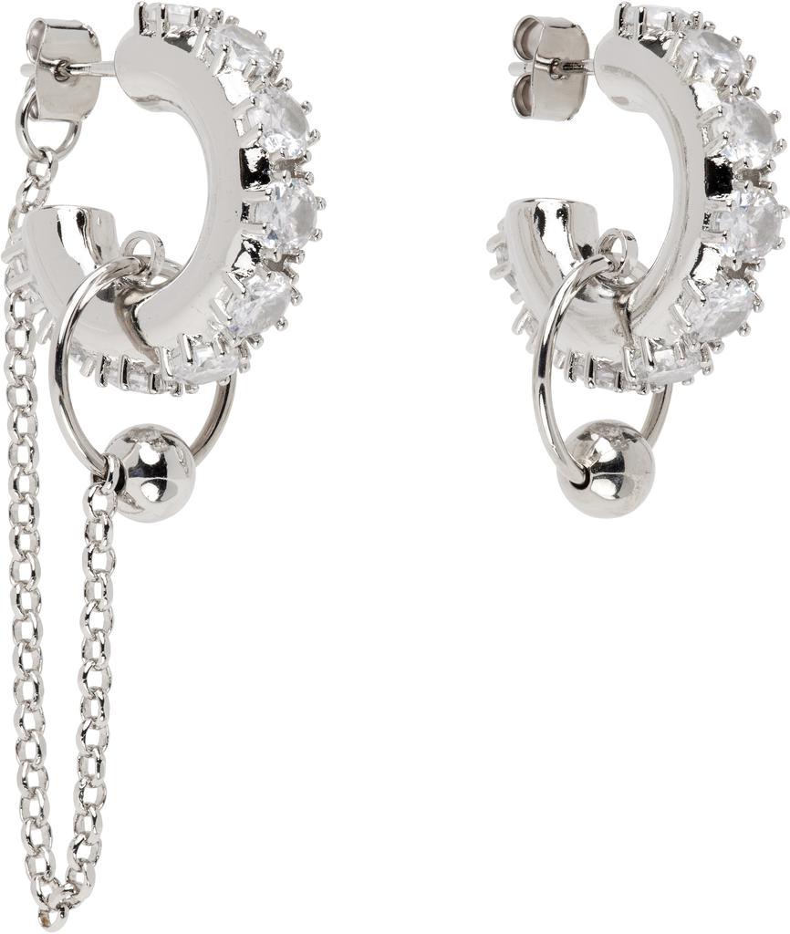 Justine Clenquet Silver Penny Earrings