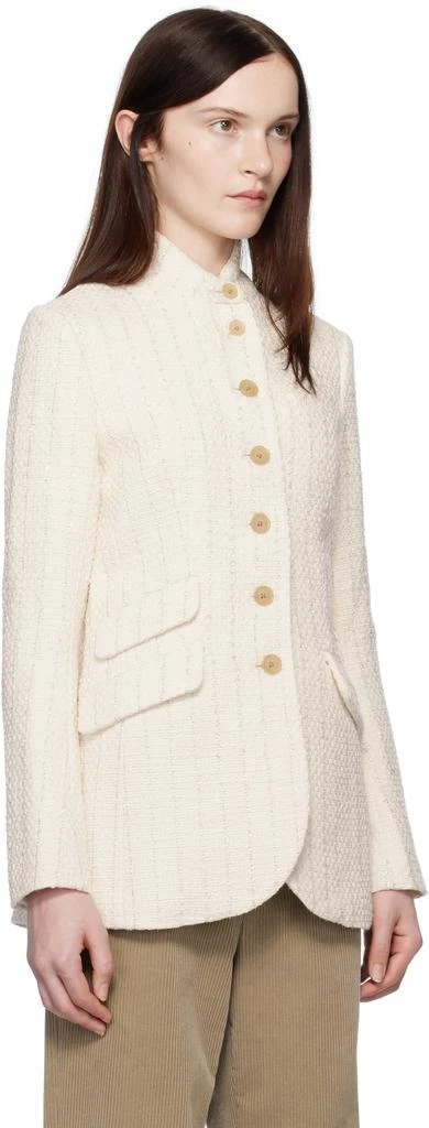 Rag & Bone Off-White Slade Long Tweed Blazer 2