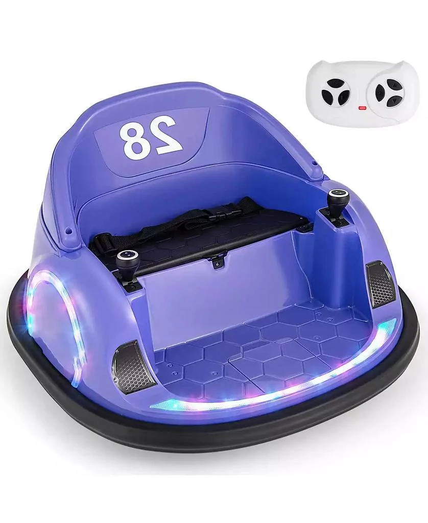 Mecale 12V 360° Ride on Bumper Car for Toddlers with Remote Control