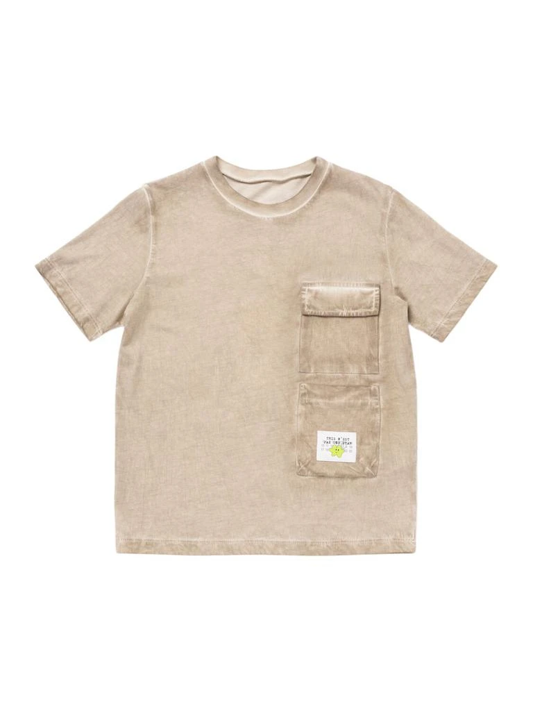 MM6 Cotton Jersey T-shirt W/ Pockets 1