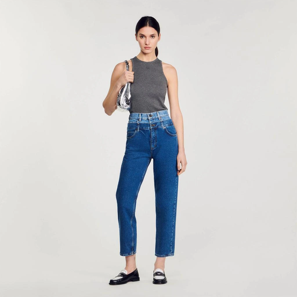 Sandro Trompe l'ail mom jeans 1