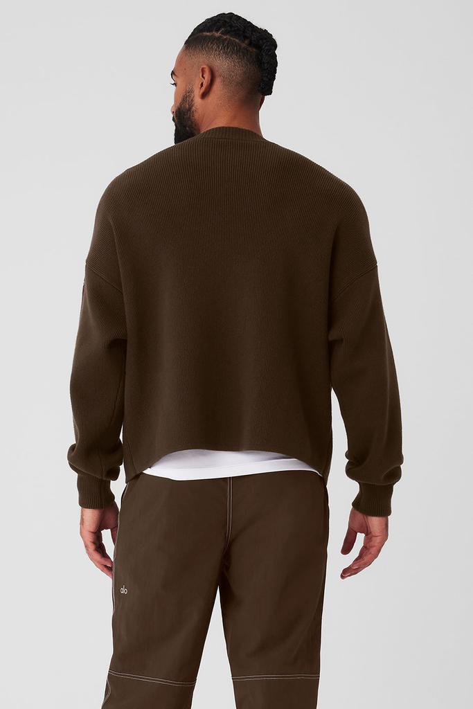 Alo Scholar Cardigan Sweater - Espresso