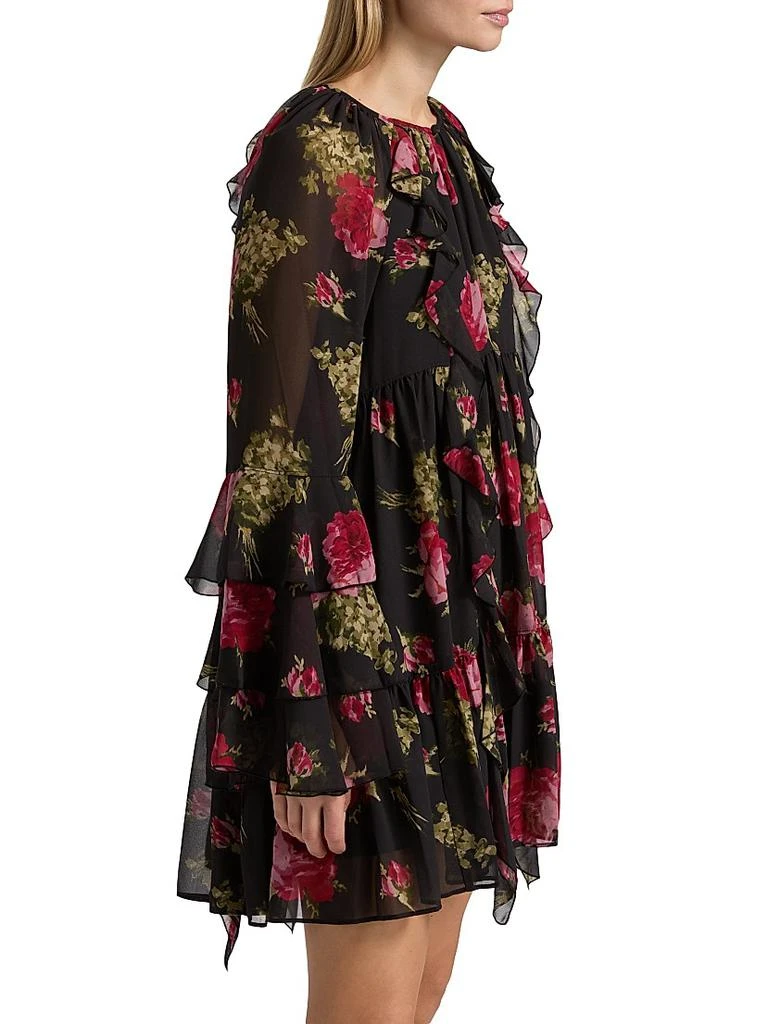 Cinq à Sept Emelia Baroque Roses Minidress 4