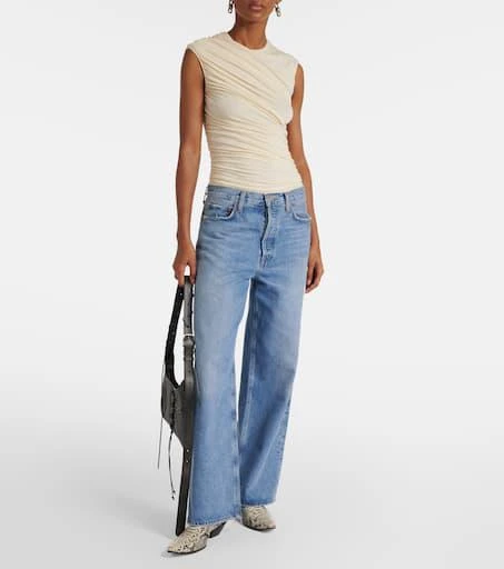AGOLDE Ester ruched tank top 2