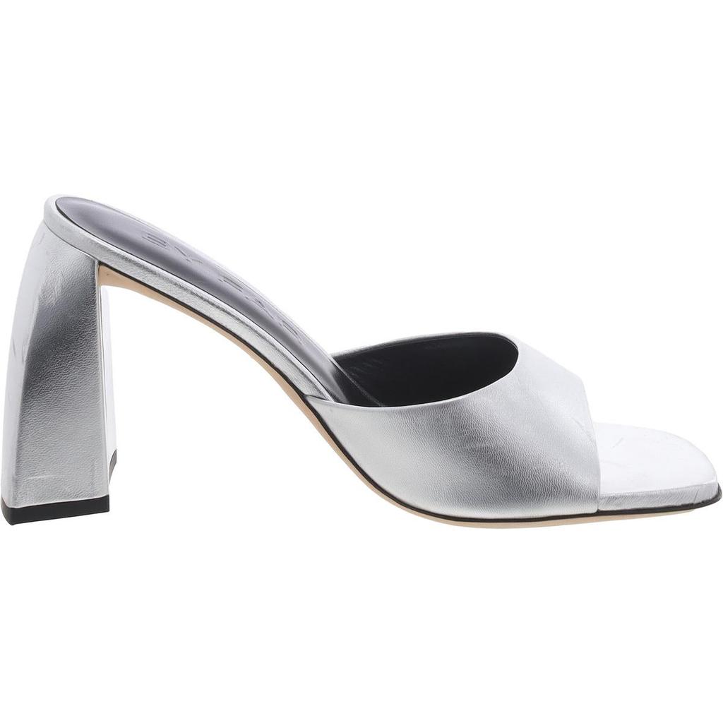 by FAR Michele Womens Leather Metallic Heels