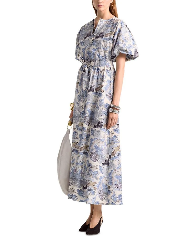 Altuzarra Paulina Puff Sleeve Printed Dress 1