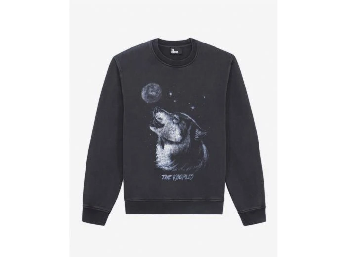 The Kooples Sweat Wash Avec Print Loup Homme 1