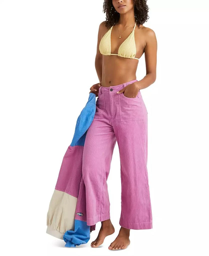 Billabong Juniors' Sea Tone Wide-Leg Corduroy Pants 3