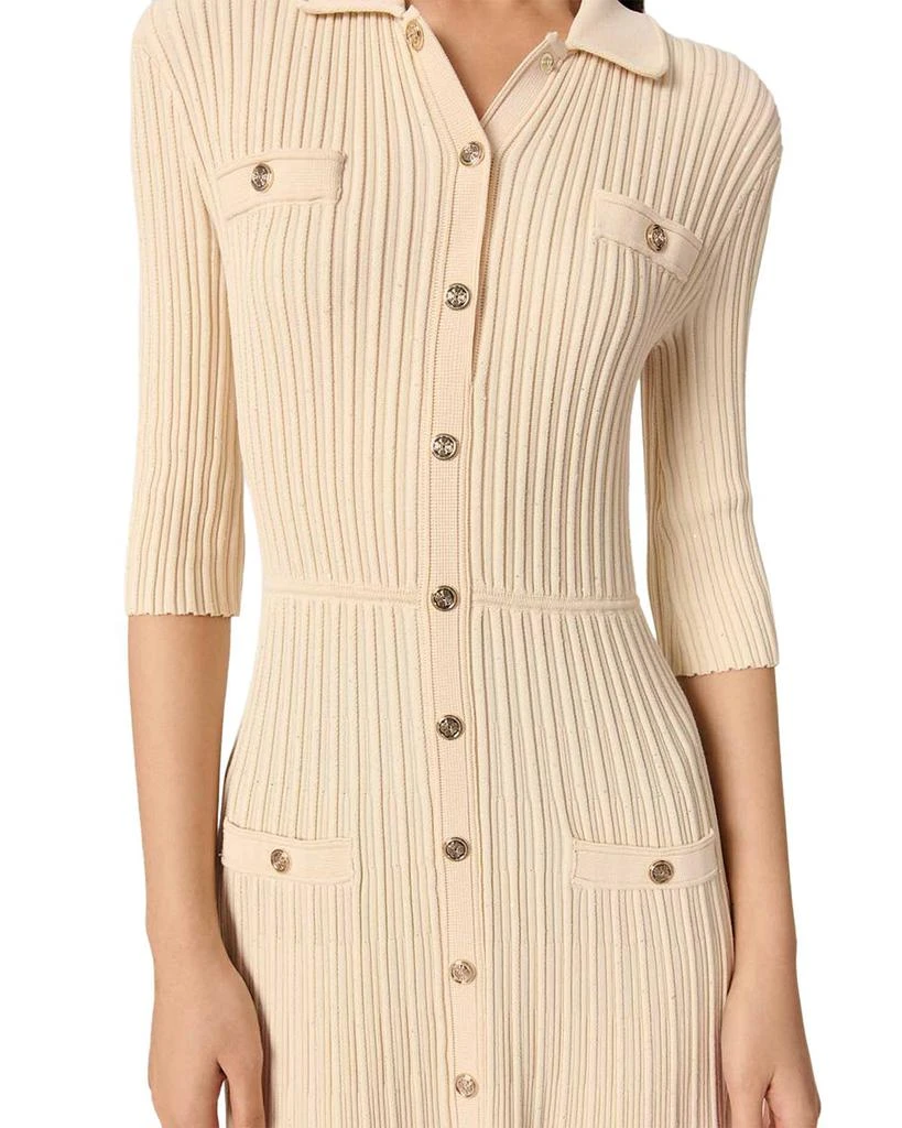 Maje Sequin Embellished Knit Midi Dress 6