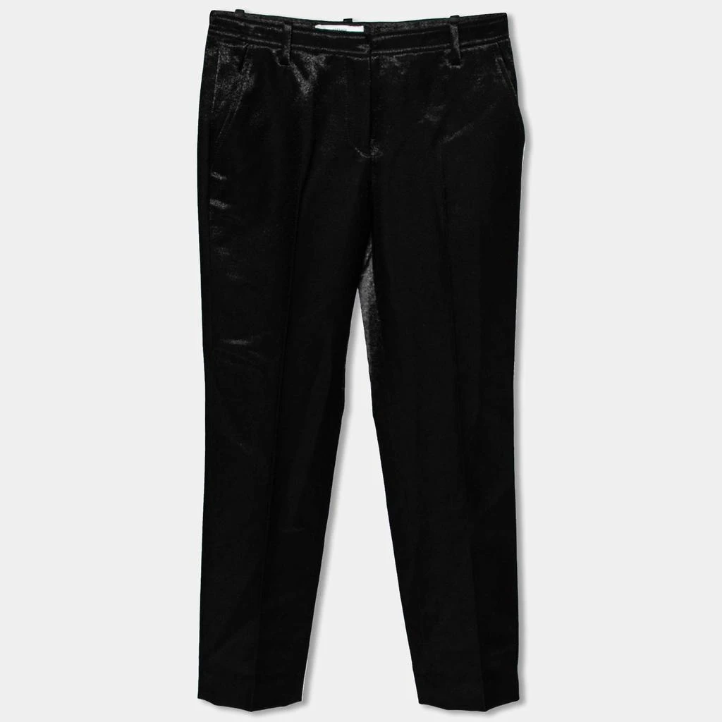 Versace Versace Collection Black Textured Wool Pants S 1