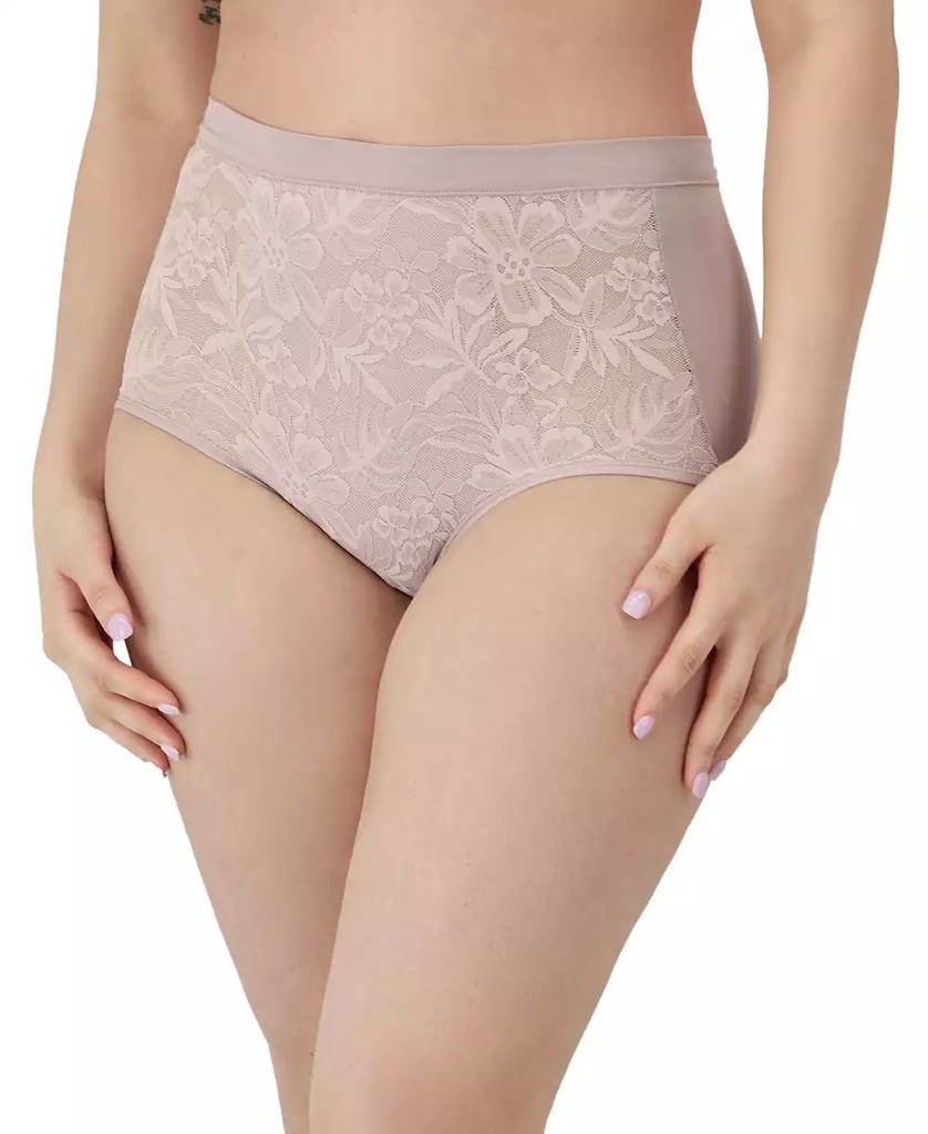 Bali Women's Breathe Lace High-Rise Brief Underwear DFCLBF