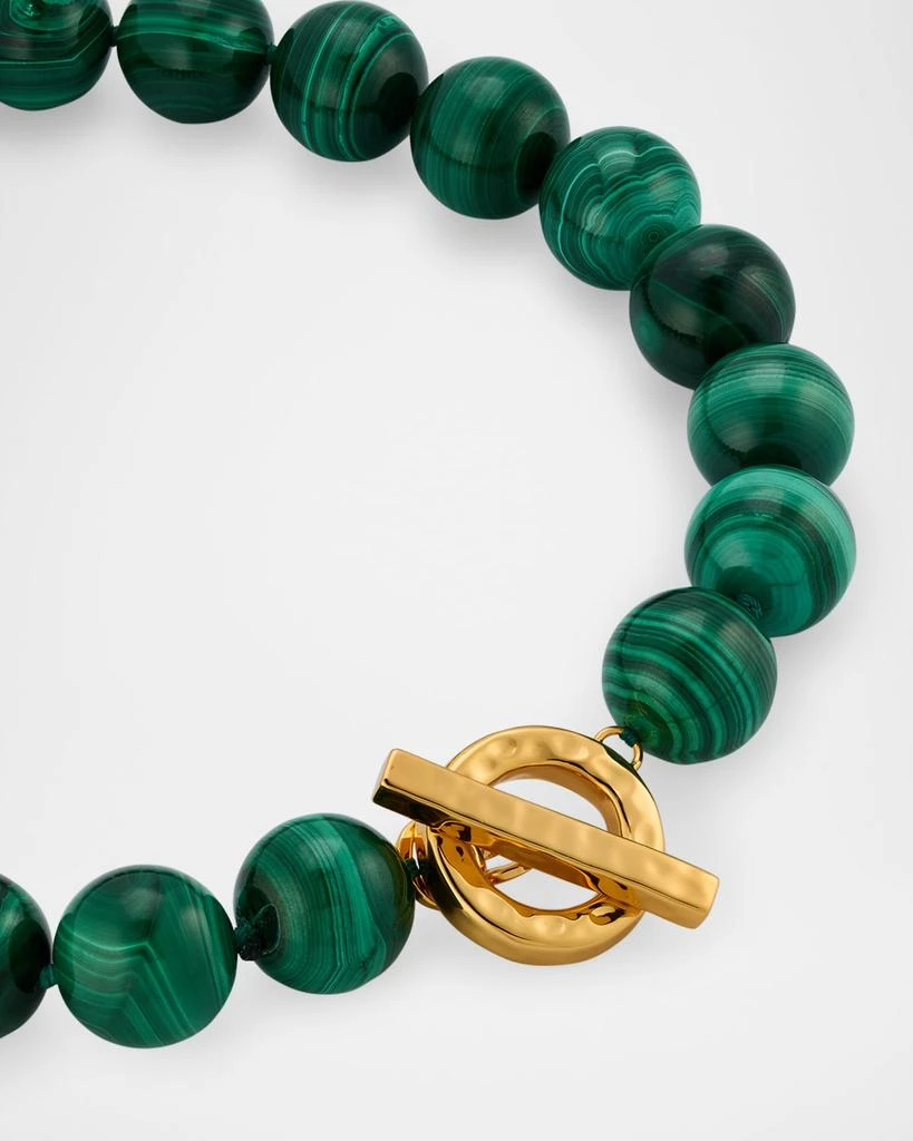 NEST Jewelry Malachite Gemstone Statement Strand Necklace 3