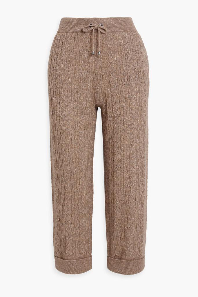 パンツ BRUNELLO CUCINELLI Track trousers in stretch silk satin Brunello Cucinelli Stretch Silk Satin Track Trousers