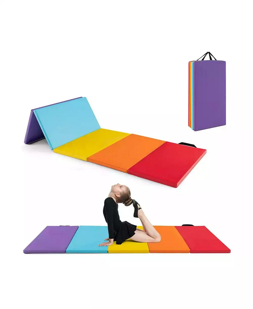 GOUUN 5-Panel Folding Gymnastics Mat for Kids 1