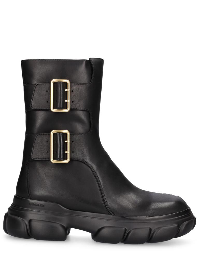 SIMKHAI 65mm Sid Leather Ankle Boots