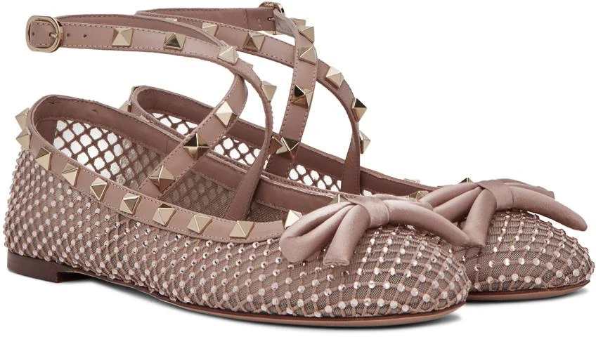 Valentino Pink Rockstud Ballerina Flats 4