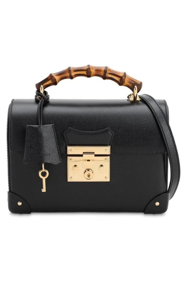 Gucci Padlock Small Bamboo Black Shoulder Bag 1